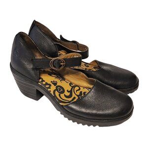 Fly London Black Mary Jane Shoes